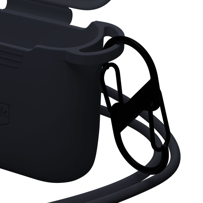 3mk силиконов калъф за AirPods черен за AirPods 4 - черен