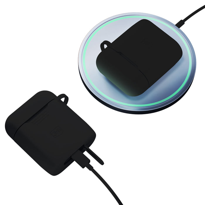3mk силиконов калъф за AirPods черен за AirPods 4 - черен
