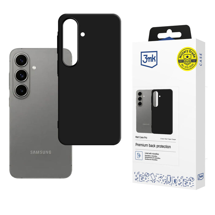 3mk Matt Case Pro за Samsung Galaxy A57 - матово черен