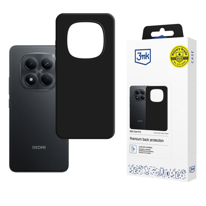 3mk Matt Case Pro калъф за Xiaomi Redmi Note 15 Pro 4G - матово черен