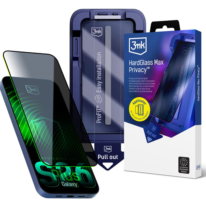9H закалено стъкло с 3mk HardGlass Max Privacy филтър за Samsung Galaxy S26+