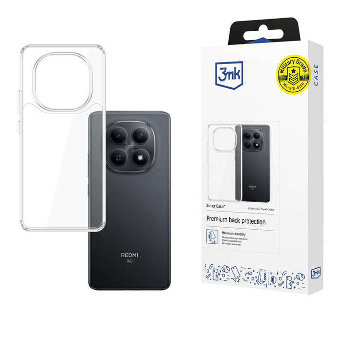 3mk Armor Case за Xiaomi Redmi Note 15 4G / 5G - Прозрачен