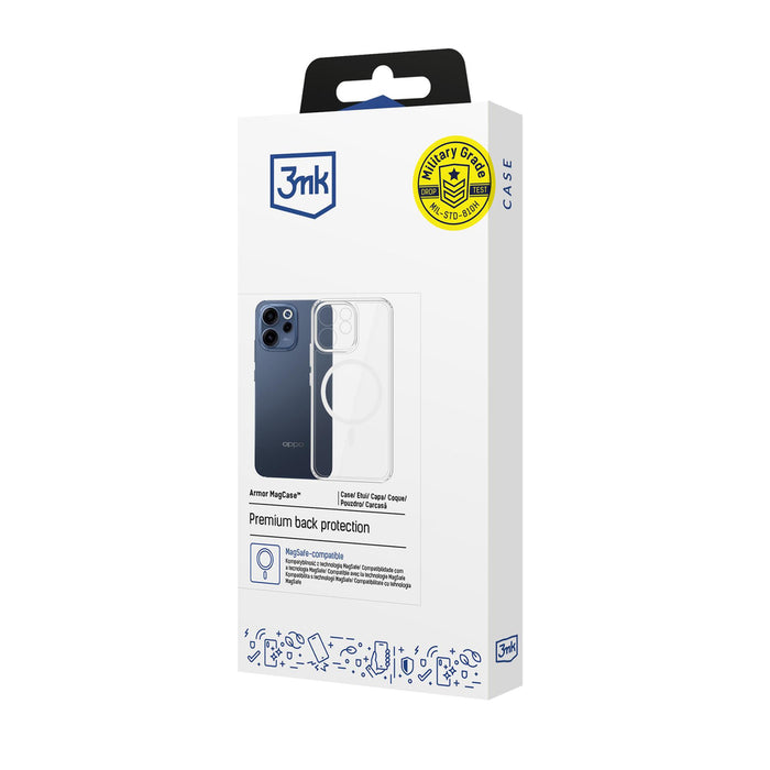 3mk Armor Magcase за Oppo Reno 15 F 5G / Reno 15 FS 5G (CPH2801) - Прозрачен