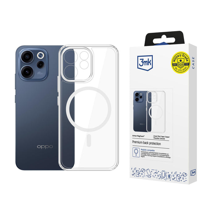 3mk Armor Magcase за Oppo Reno 15 F 5G / Reno 15 FS 5G (CPH2801) - Прозрачен