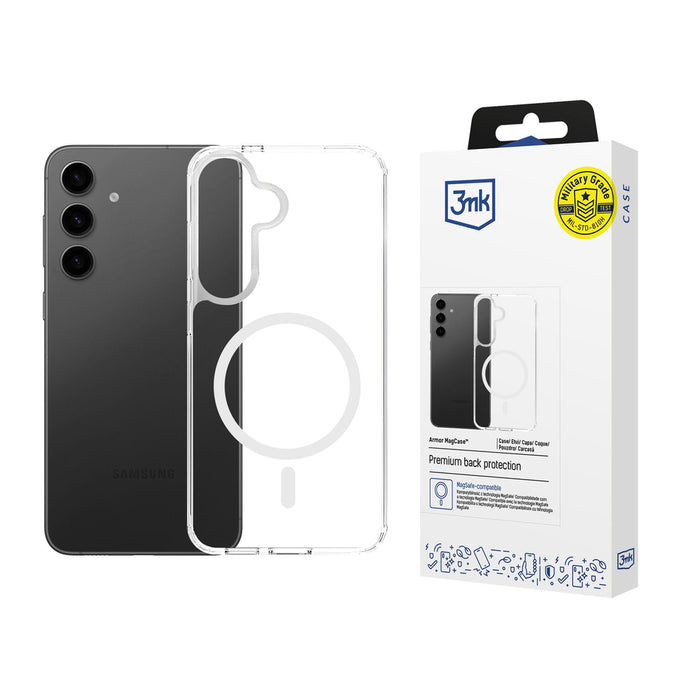 3mk Armor Magcase за Samsung Galaxy S24+ - прозрачен