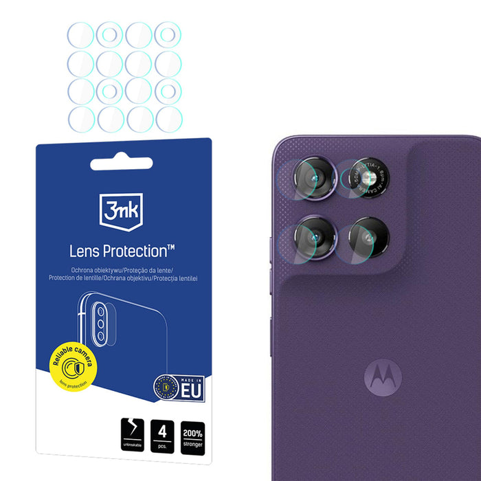 3mk хибридно стъкло за защита на обектива на камерата на Motorola Moto G67/ Motorola Moto G77