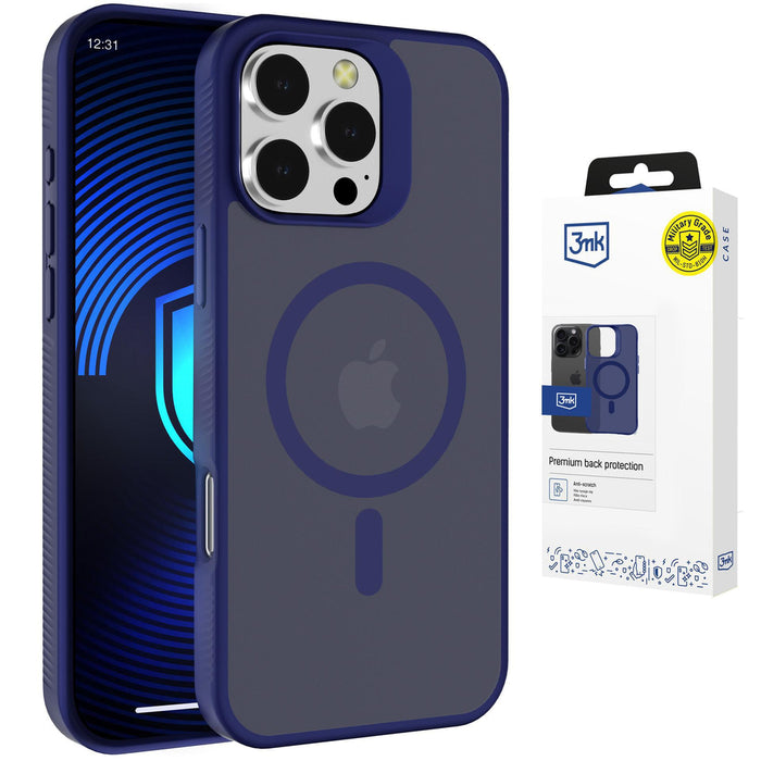 3mk Smoke MagCase за iPhone 16 Pro - син-прозрачен