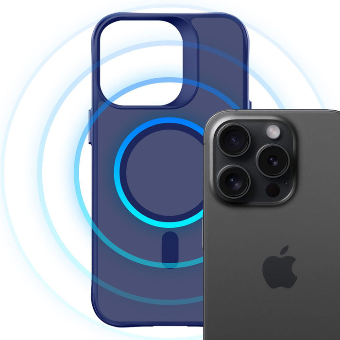3mk Smoke MagCase за iPhone 16 Pro - син-прозрачен