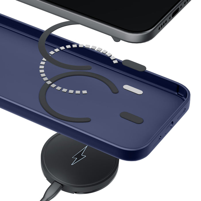 3mk Smoke MagCase за iPhone 17 Pro - син-прозрачен