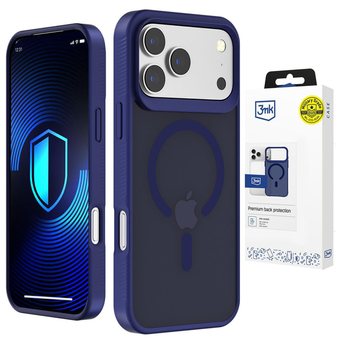 3mk Smoke MagCase за iPhone 17 Pro - син-прозрачен