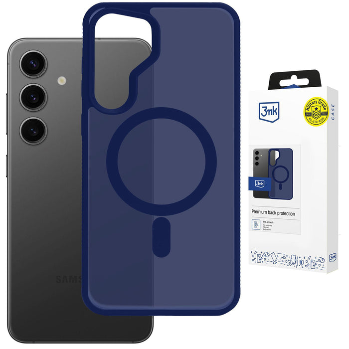 3mk Smoke MagCase за Samsung Galaxy S24 - син-прозрачен