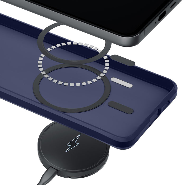 3mk Smoke MagCase за Samsung Galaxy S24 - син-прозрачен