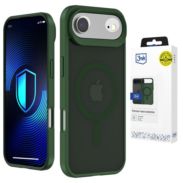 3mk Smoke MagCase за iPhone Air - зелен