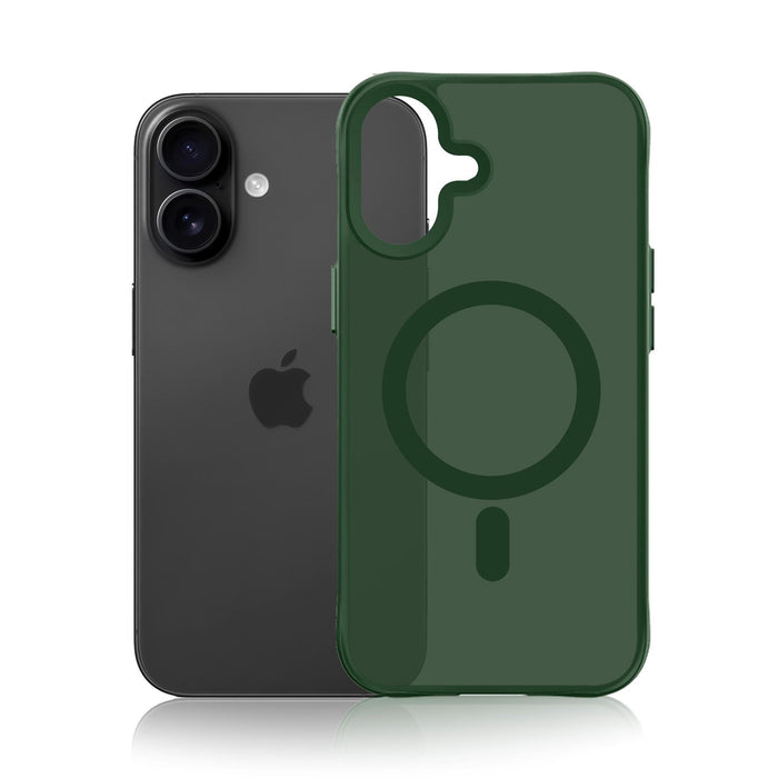 3mk Smoke MagCase за iPhone 16 - зелен-прозрачен