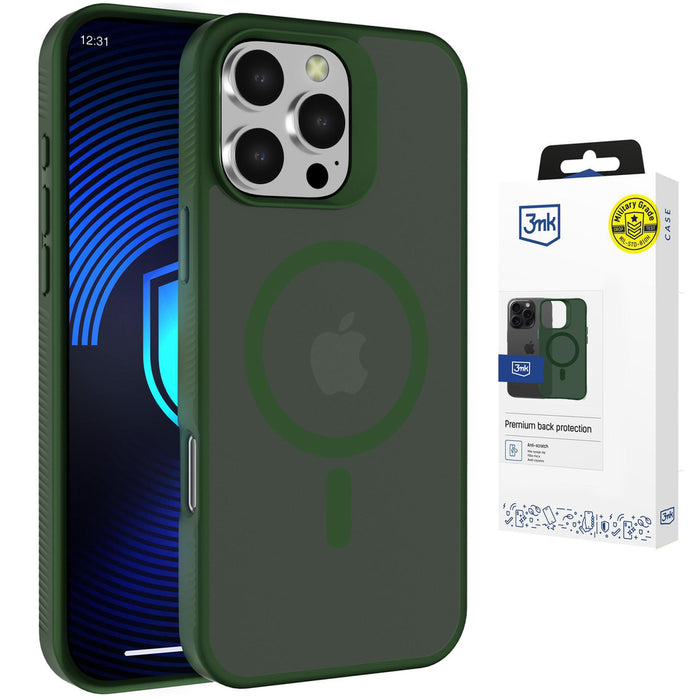 3mk Smoke MagCase за iPhone 16 Pro Max - зелен-прозрачен