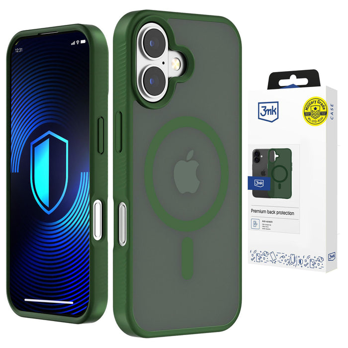 3mk Smoke MagCase за iPhone 16 Pro - зелен-прозрачен