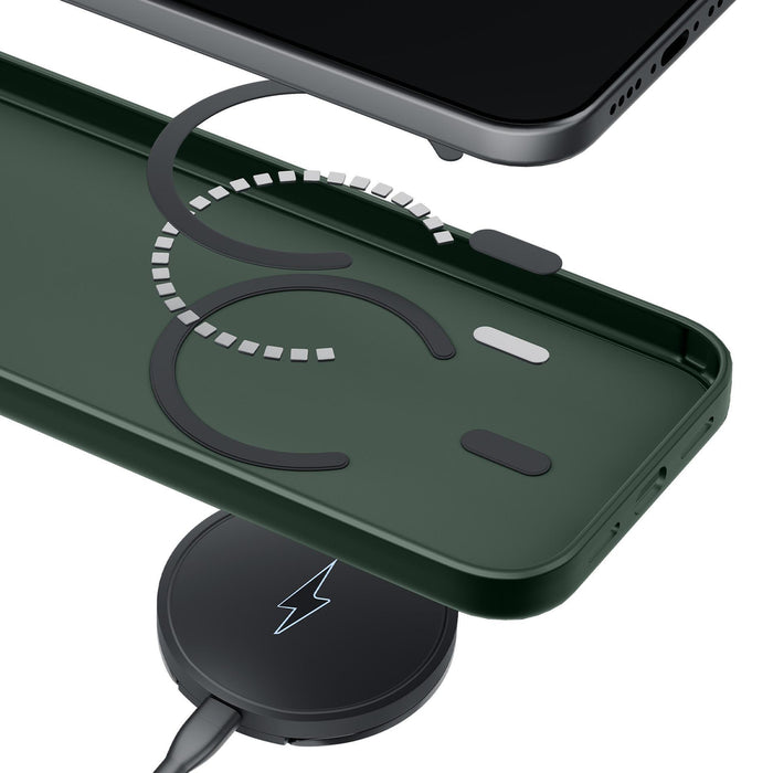 3mk Smoke MagCase за iPhone 17 Pro - зелен-прозрачен