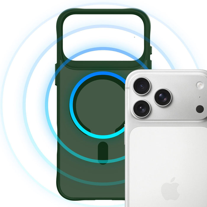 3mk Smoke MagCase за iPhone 17 Pro - зелен-прозрачен