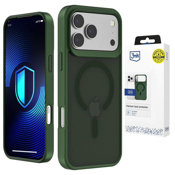 3mk Smoke MagCase за iPhone 17 Pro - зелен-прозрачен