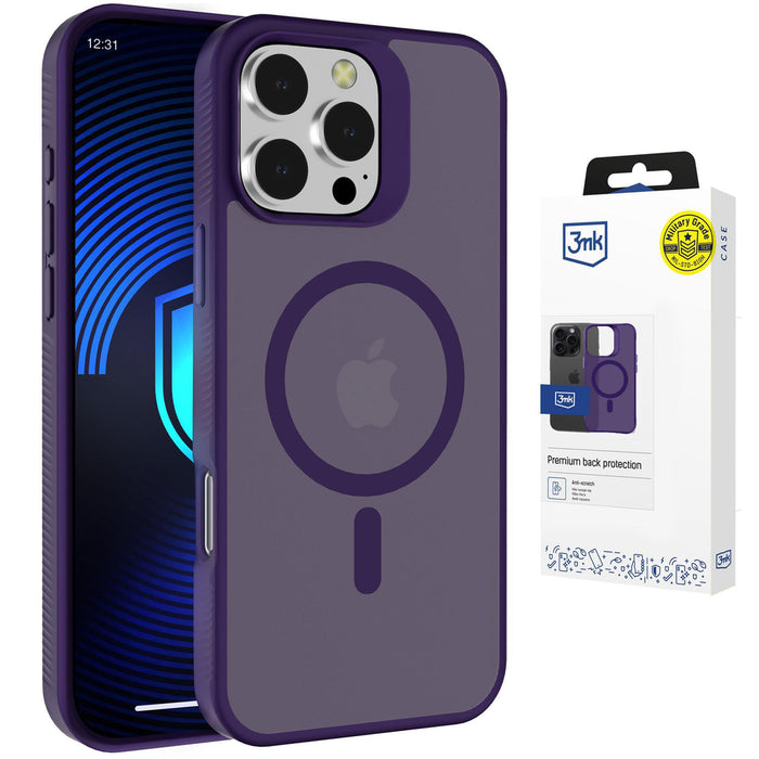 3mk Smoke MagCase за iPhone 16 Pro - лилав
