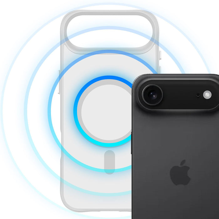 3mk Smoke MagCase за iPhone Air - бял-прозрачен