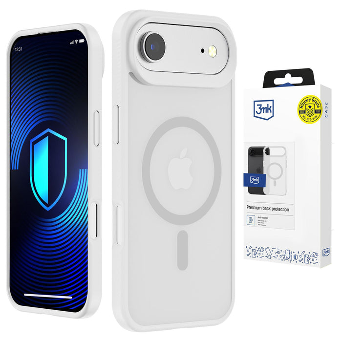 3mk Smoke MagCase за iPhone Air - бял-прозрачен