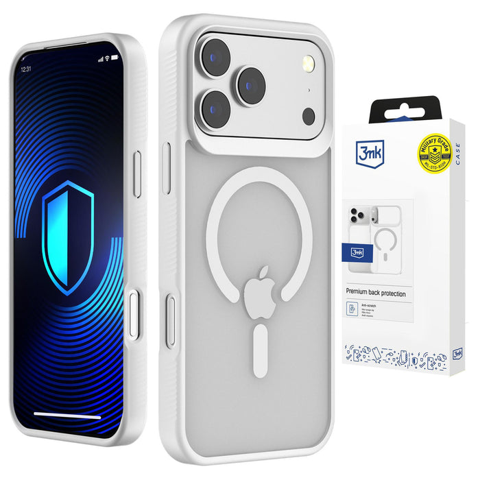 3mk Smoke MagCase за iPhone 17 Pro - бял-прозрачен