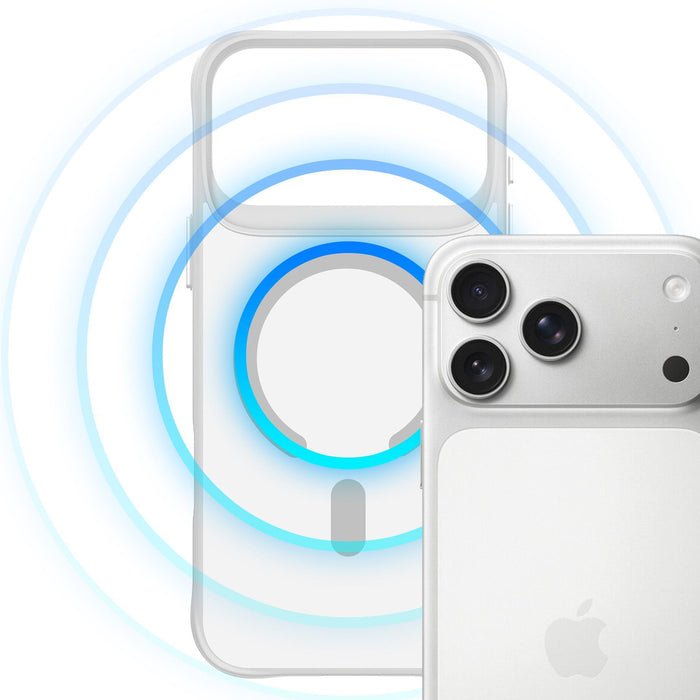 3mk Smoke MagCase за iPhone 17 Pro Max - бял-прозрачен