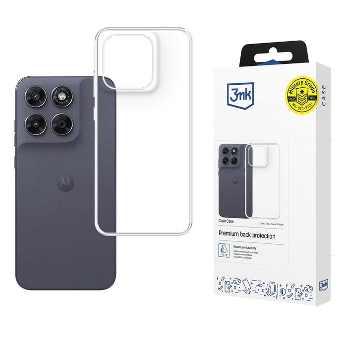 3mk Прозрачен калъф за Motorola Moto G67 / Moto G77 - прозрачен