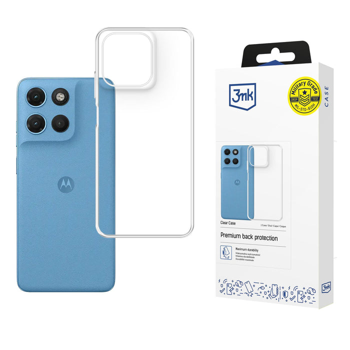 3mk прозрачен калъф за Motorola Moto G17 / G17 Power - прозрачен