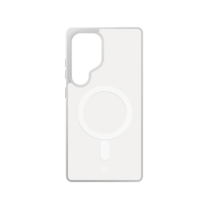 3mk Smoke MagCase за Samsung Galaxy S25 Ultra - бял-прозрачен