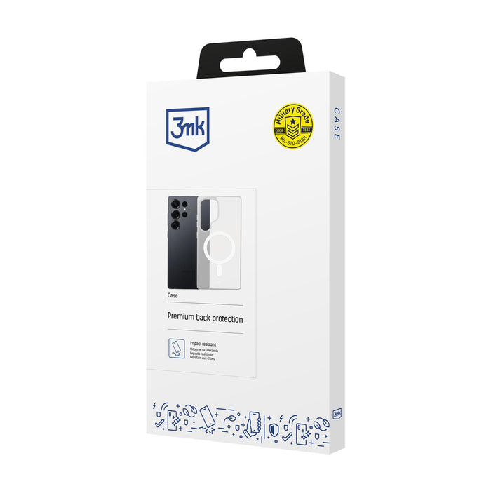 3mk Smoke MagCase за Samsung Galaxy S25 Ultra - бял-прозрачен