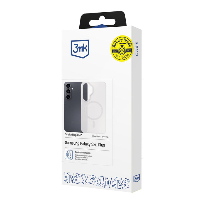 3mk Smoke MagCase за Samsung Galaxy S26+ - бял