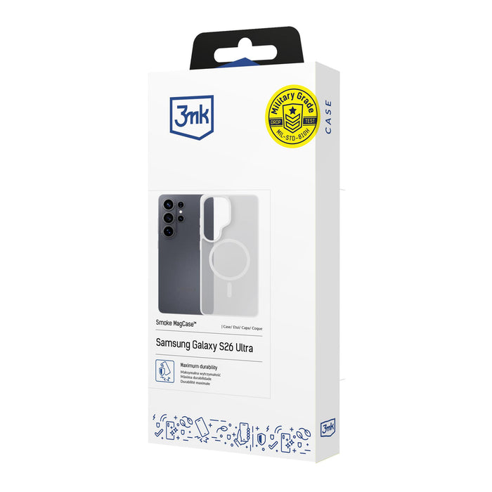3mk димящ се калъф за Samsung Galaxy S26 Ultra - бял