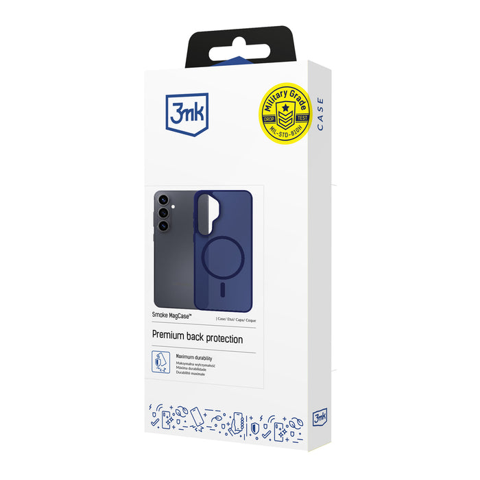 3mk Smoke MagCase за Samsung Galaxy S25 Ultra - син-прозрачен
