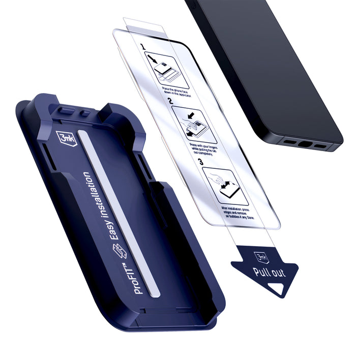 Закалено стъкло 3mk Hardglass Max за iPhone 15 / 16