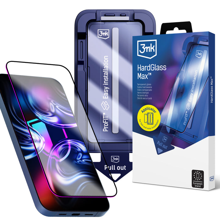 Закалено стъкло 3mk Hardglass Max за iPhone 15 / 16