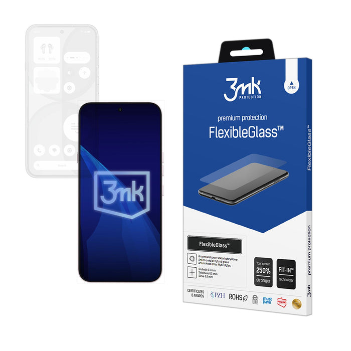 3mk FlexibleGlass™ хибридно стъкло за Nothing Phone (4a)