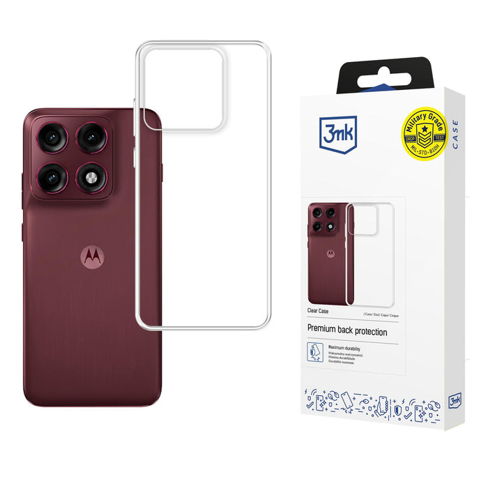3mk прозрачен калъф за Motorola Edge 70 Pro - прозрачен