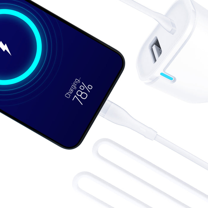 3mk Зарядно за кола 20W PD3.0 QC 3.0 USB 1A1C - Бяло
