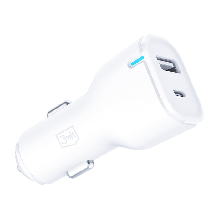 3mk Зарядно за кола 20W PD3.0 QC 3.0 USB 1A1C - Бяло