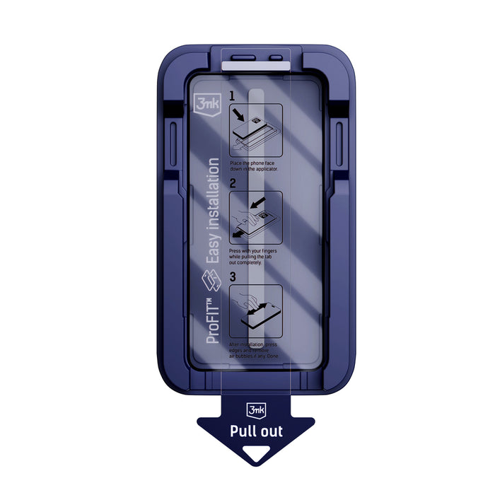 9H закалено стъкло с 3mk HardGlass Max филтър за поверителност за iPhone 15 Pro Max