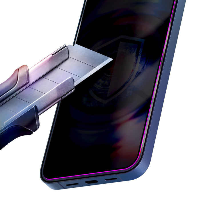 9H закалено стъкло с 3mk HardGlass Max филтър за поверителност за iPhone 17 Pro Max