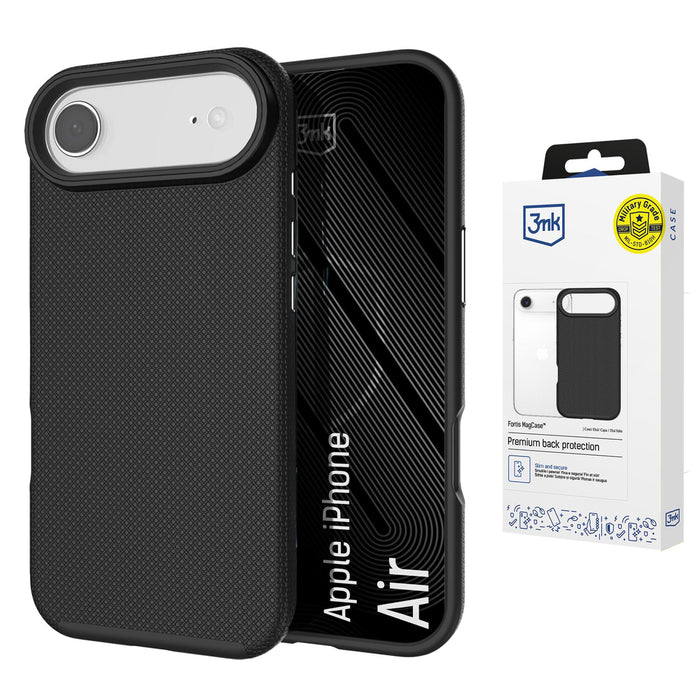 3mk Fortis MagCase за iPhone Air - черен