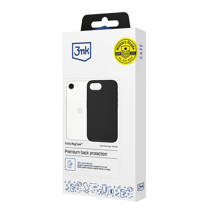 3mk Fortis MagCase за iPhone 16e / 17e - черен