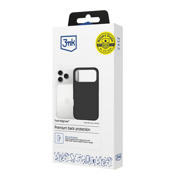 3mk Fortis MagCase за iPhone 17 Pro Max - черен