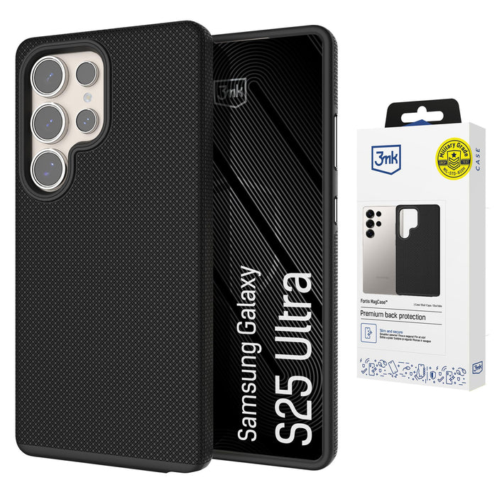 3mk Fortis MagCase за Samsung Galaxy S25 Ultra - черен