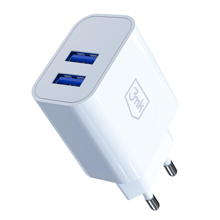 3mk FlowPower 10W 2.4A 2A зарядно за стена - бяло