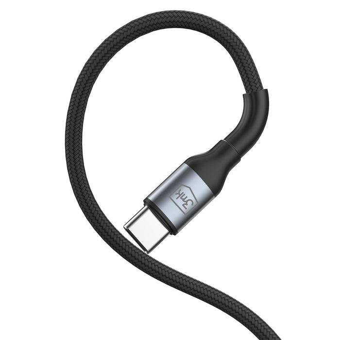 3mk Hyper Cable N-SERIES USB-C / USB-C 1.5m PD 3.0 QC 3.0 20V / 5A 100W - черен