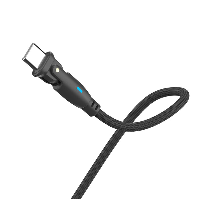 3mk Hyper Cable N-SERIES USB-C / USB-C 1m PD 3.0 QC 3.0 20V / 5A 100W - черен